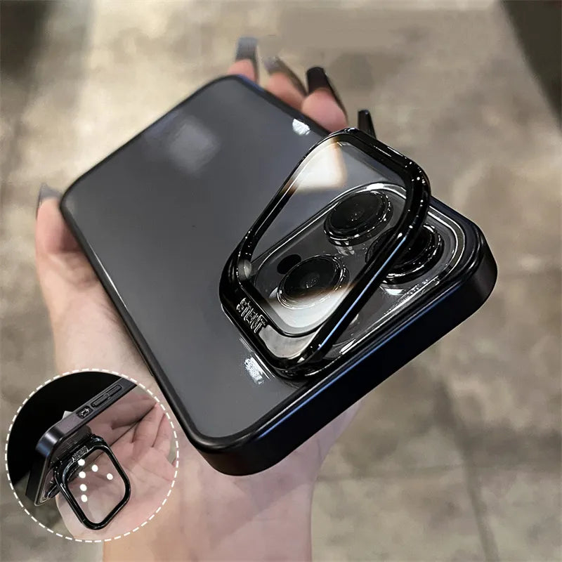 Transparent Lens Holder Cover for iPhone