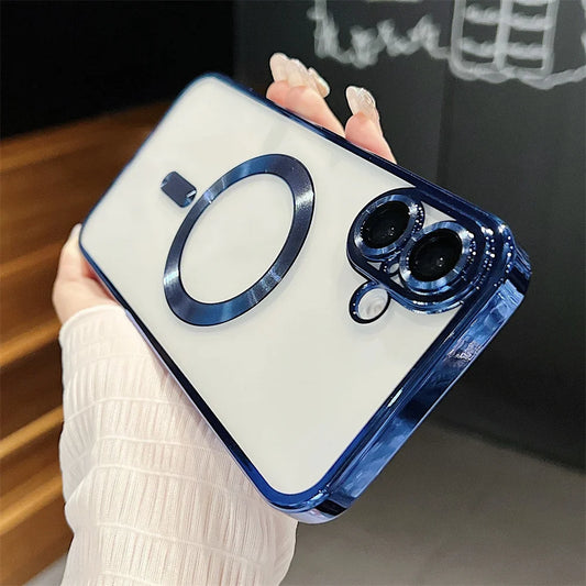 Clear MagSafe Plating Cover for iPhone - FonKayz