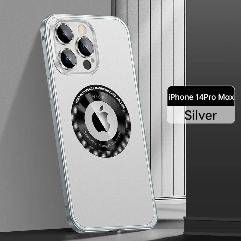 Metal Frame Magnetic Cover for iPhone