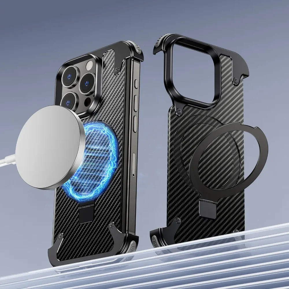 Anti-Collision Carbon Fiber Cover for iPhone