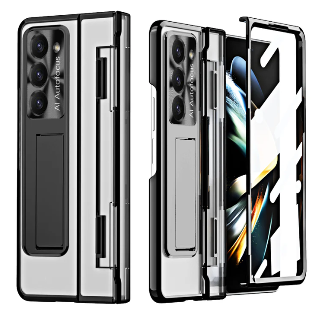 Armor Electroplated Shockproof Phone Case with Screen Protector for Galaxy Z Fold Series - Ultimate Defense & Style