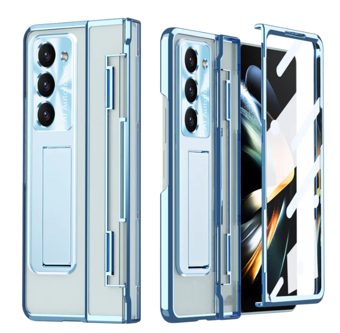 Armor Electroplated Shockproof Phone Case with Screen Protector for Galaxy Z Fold Series - Ultimate Defense & Style