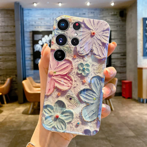 Oil Painting Flower Case for Galaxy and iPhone