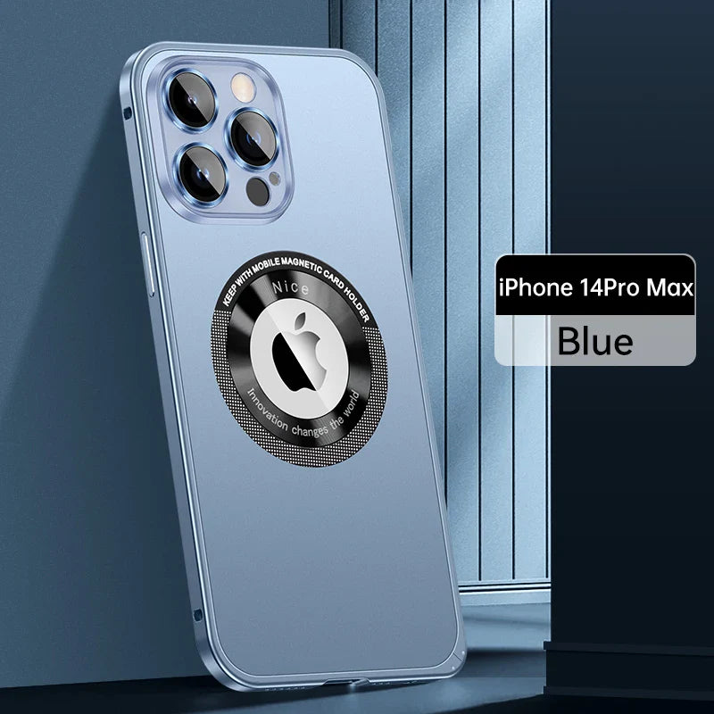 Metal Frame Magnetic Cover for iPhone