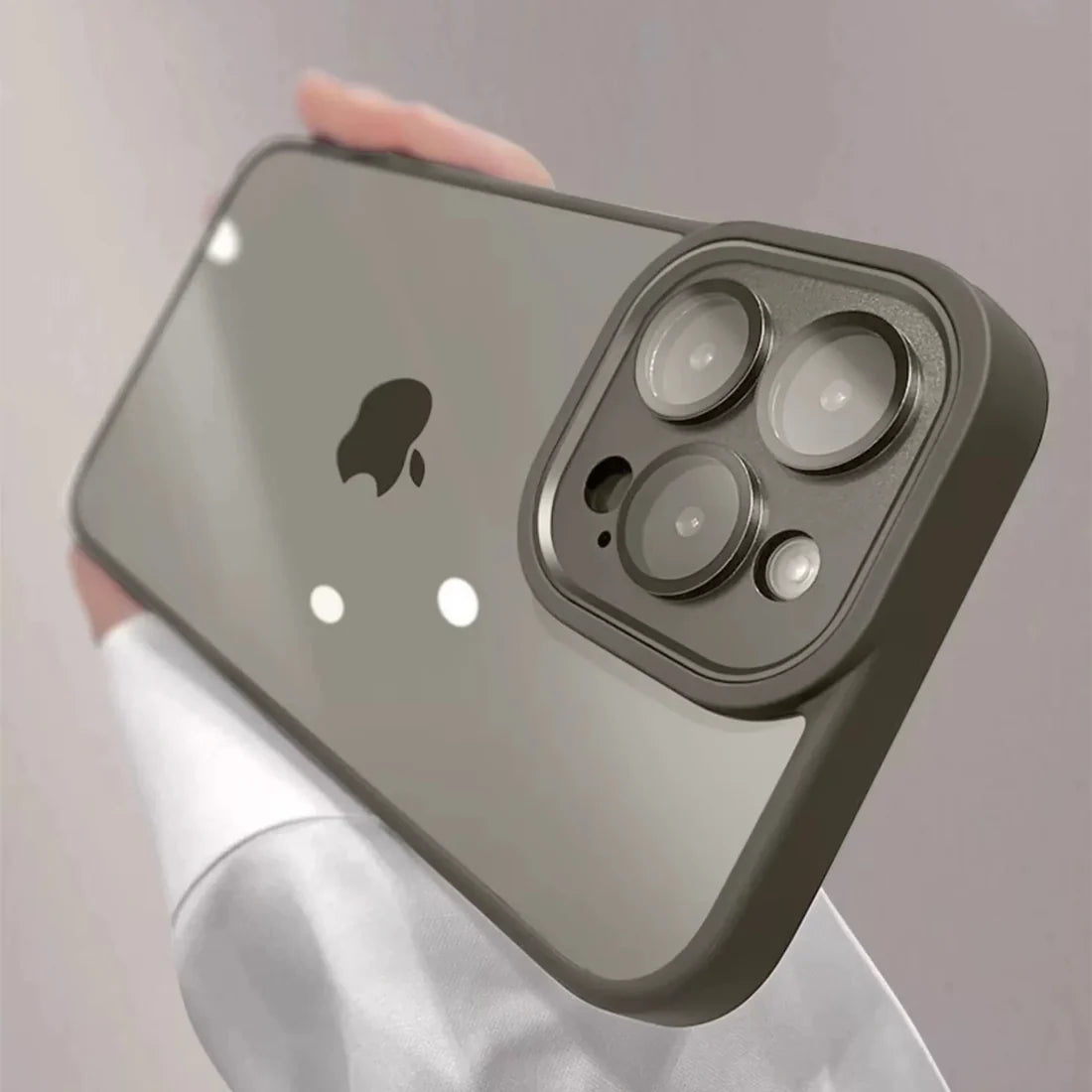 Transparent Metal Camera Protection Cover for iPhone - FonKayz