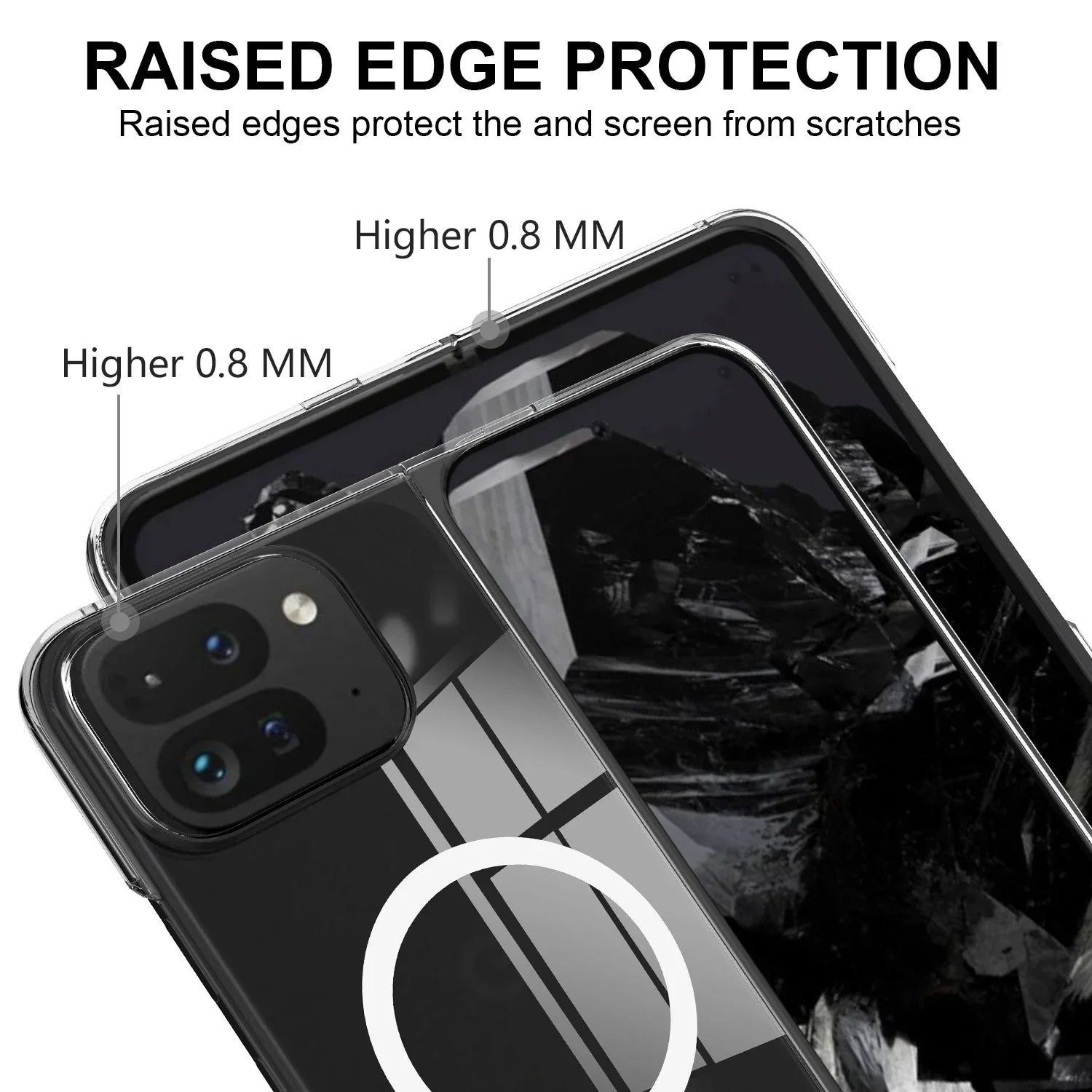 Transparent Magnetic Case For Google Pixel 9 Pro Fold