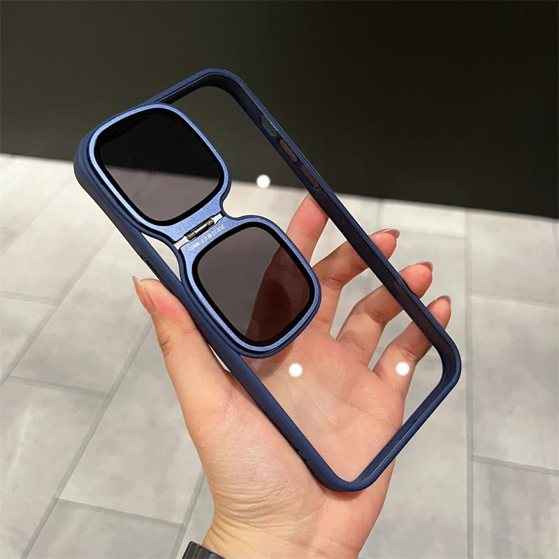 Folding Bracket Sunglasses Cover for iPhone