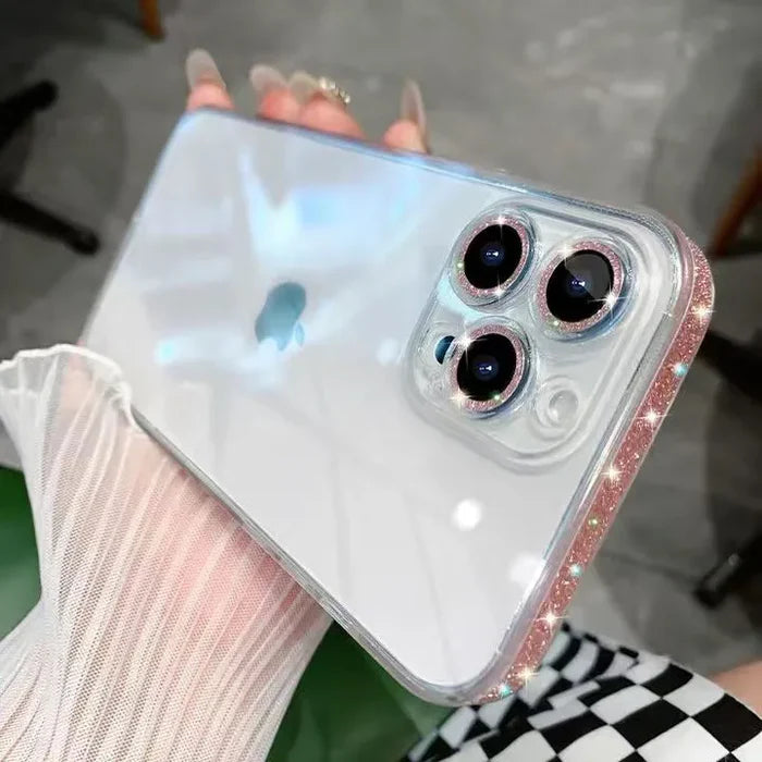 Luxury Transparent Glitter Cover for iPhone - FonKayz