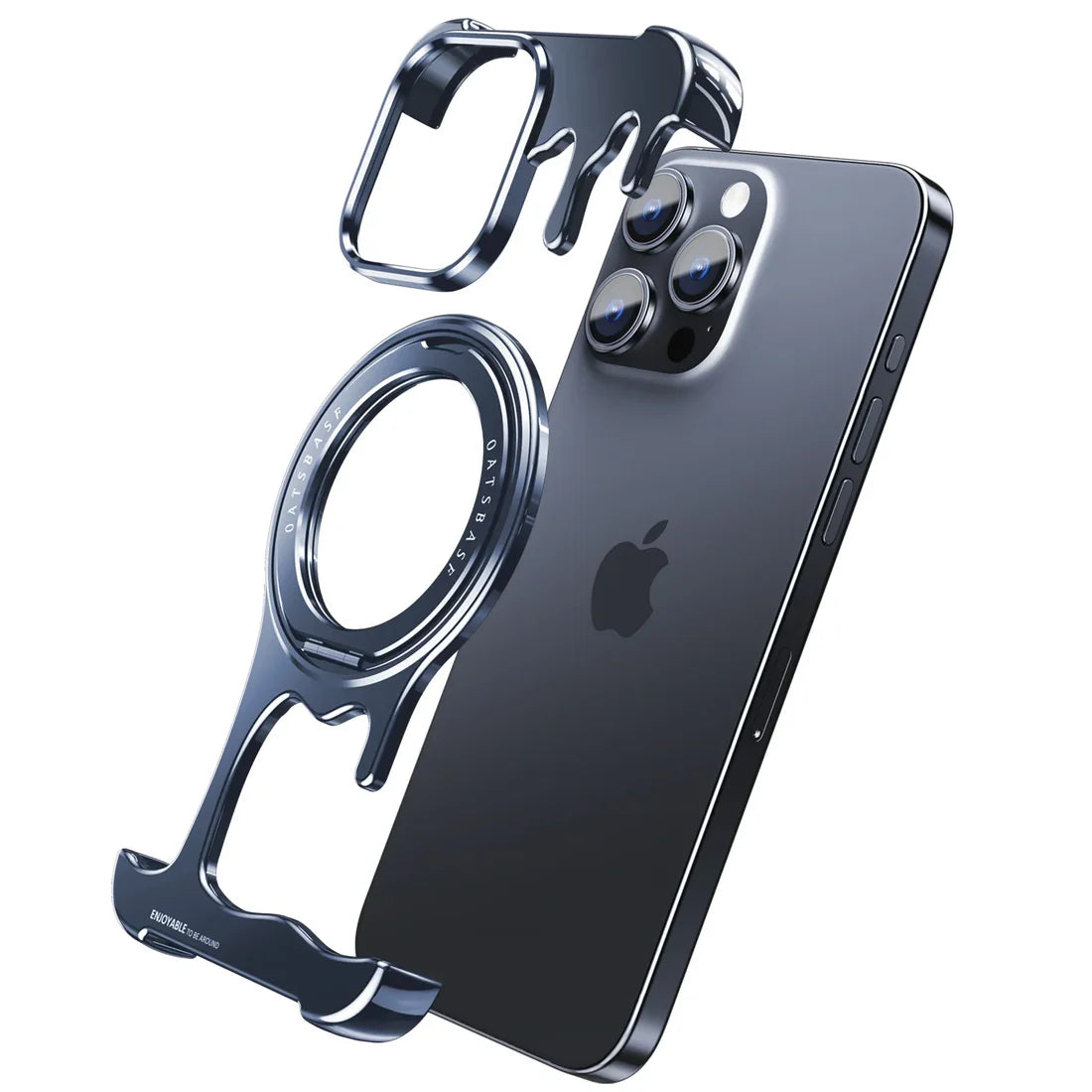 Liquid Metal Frameless Cover for iPhone