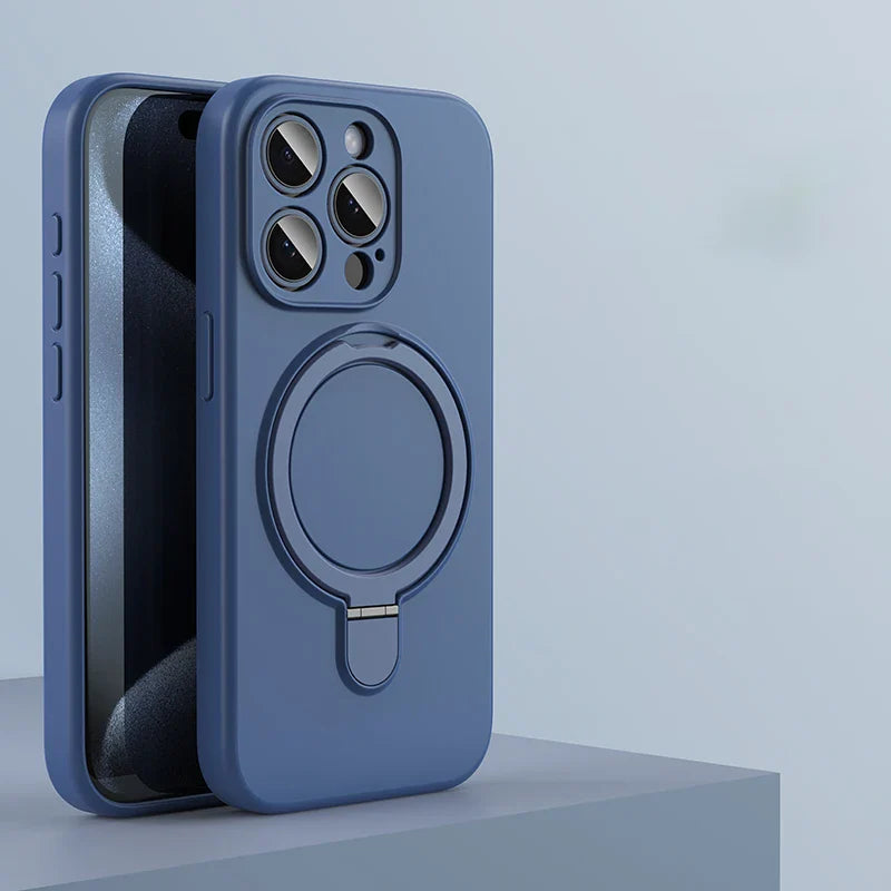 Liquid Silicone Kickstand Cover for iPhone - FonKayz