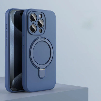 Liquid Silicone Kickstand Cover for iPhone - FonKayz