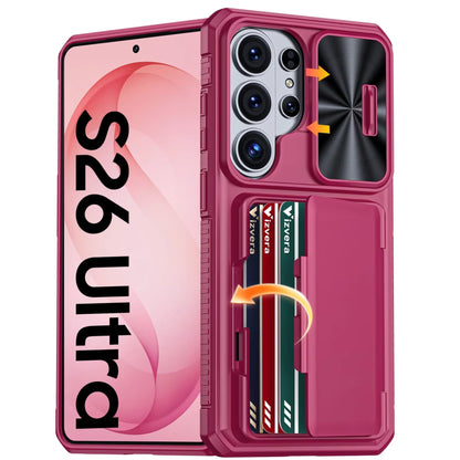 Samsung Galaxy S26 Ultra Wallet Case with Camera Cover