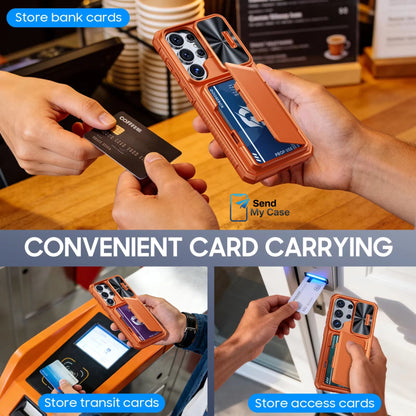 Samsung Galaxy S26 Ultra Wallet Case with Camera Cover