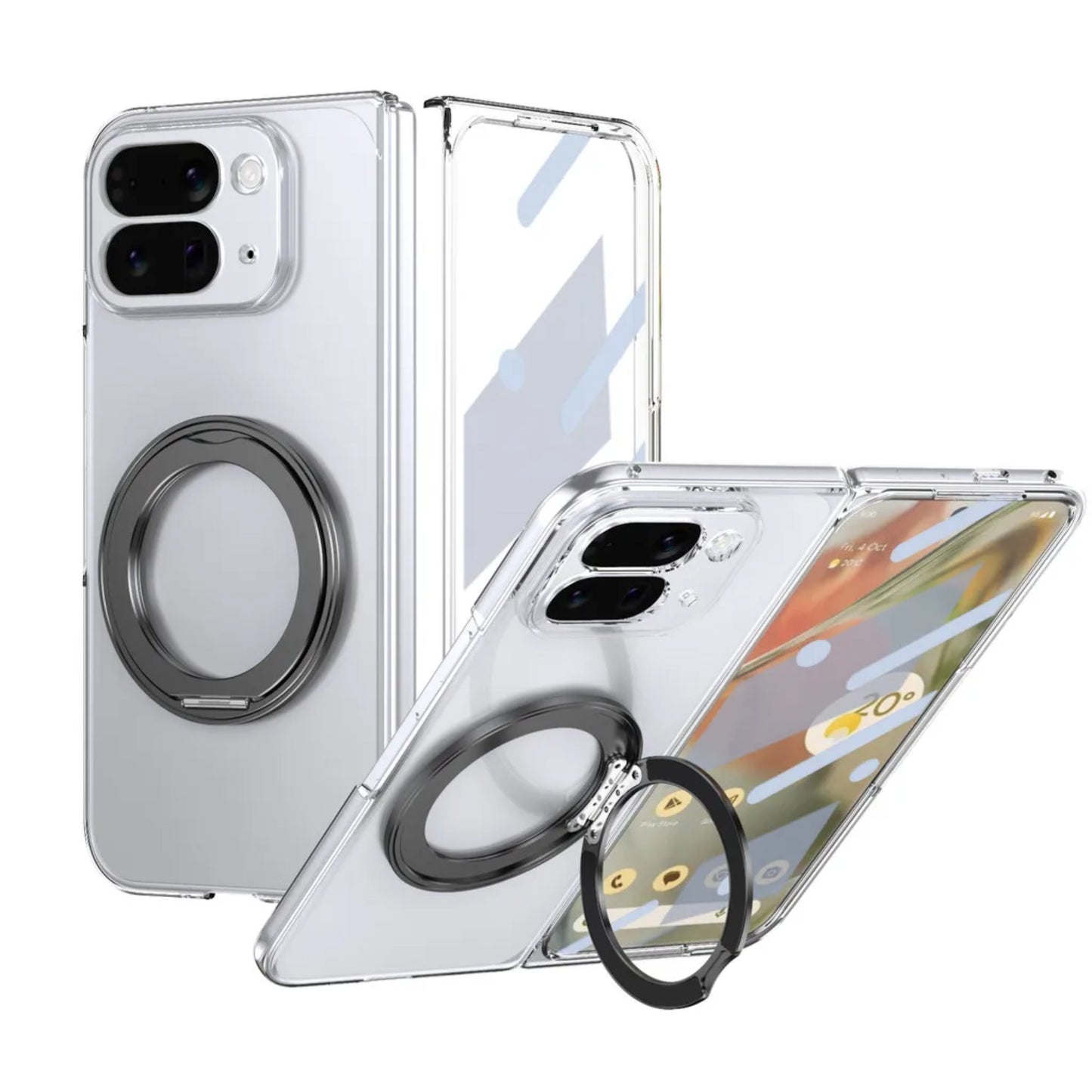 Clear Magnetic Kickstand Case for Google Pixel 10 Pro Fold