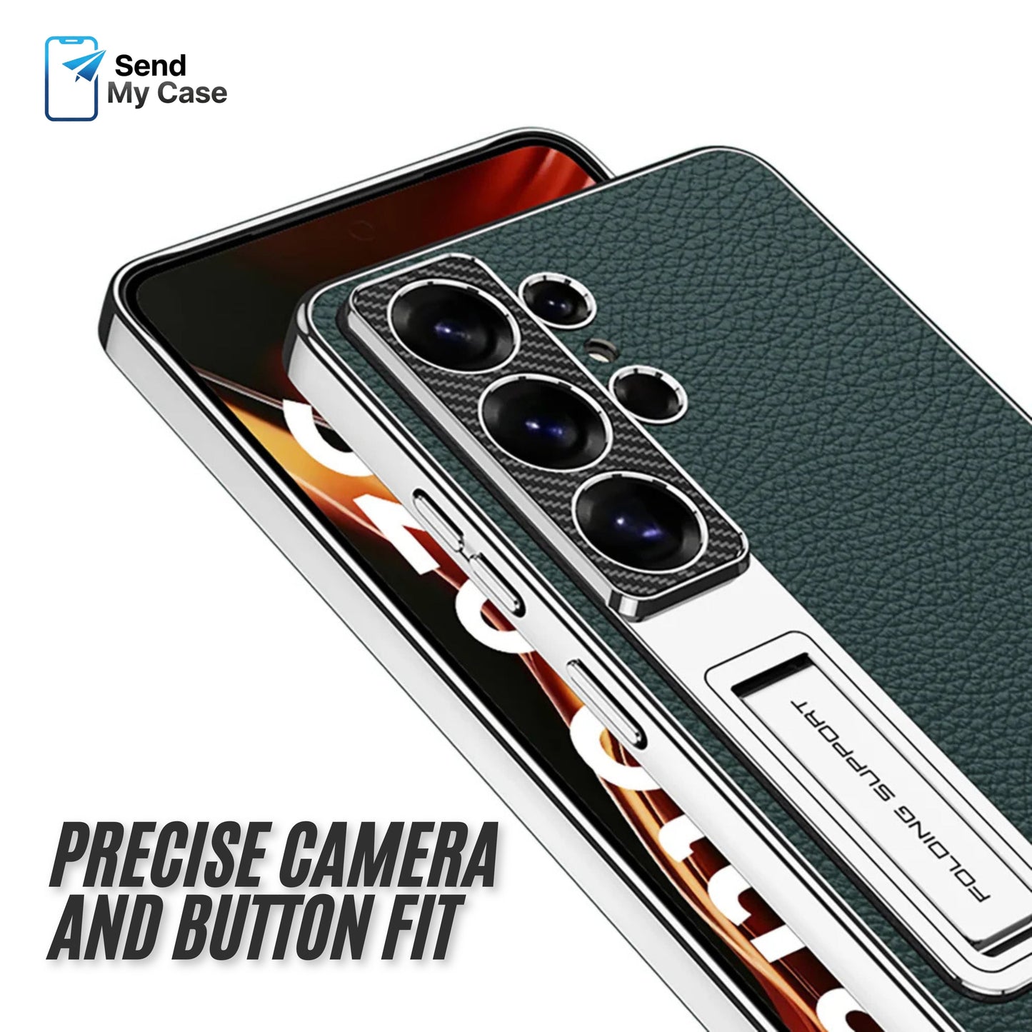 Galaxy S26 Ultra Leather Stand Case