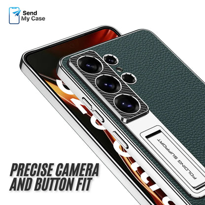 Galaxy S26 Ultra Leather Stand Case