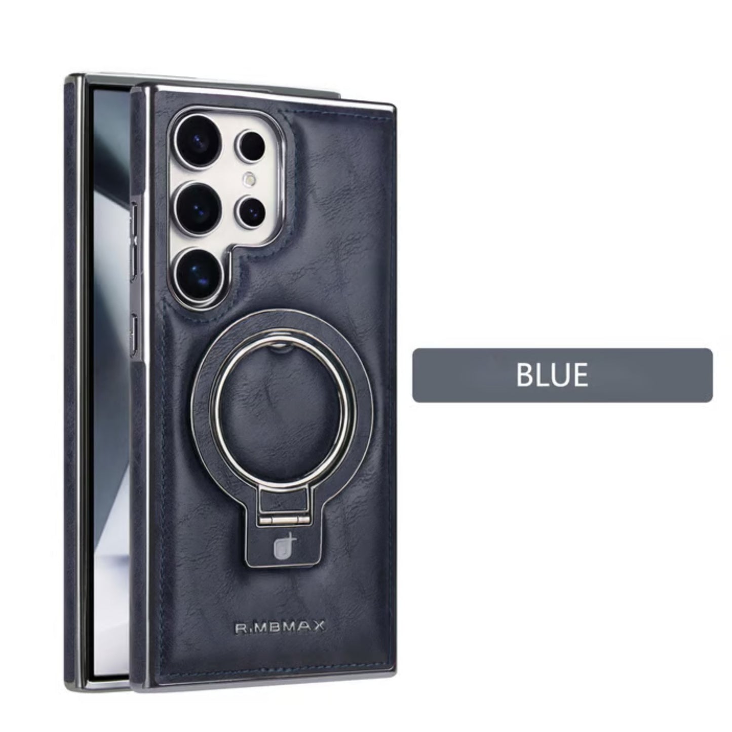 Galaxy S24 Ultra MagSafe Ring Stand Leather Case