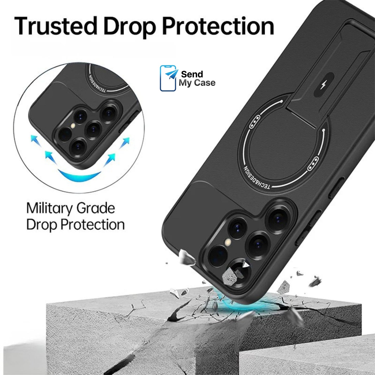 Galaxy S26 Ultra Rugged MagSafe Kickstand Case