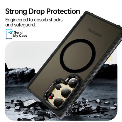Samsung Galaxy S26 Ultra MagSafe Kickstand Case In Transparent Black Matte