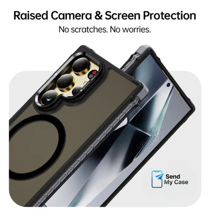 Samsung Galaxy S26 Ultra MagSafe Kickstand Case In Transparent Black Matte