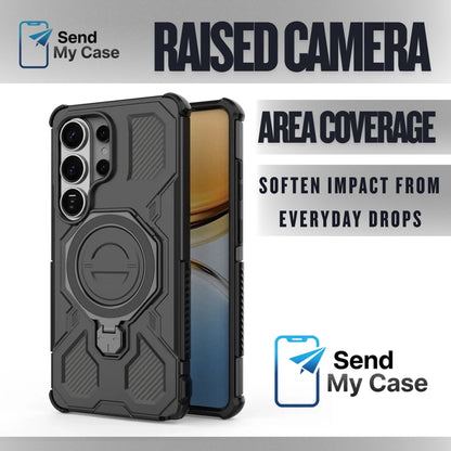 Samsung Galaxy S26 Ultra Magnetic Kickstand Ring Armor Case