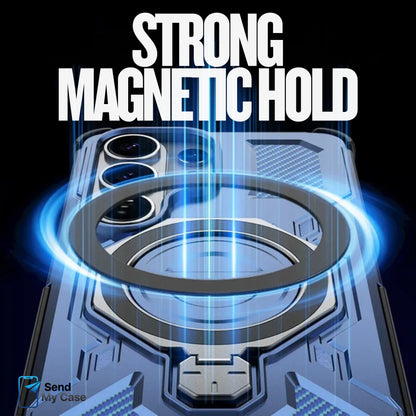 Samsung Galaxy S26 Ultra Magnetic Kickstand Ring Armor Case
