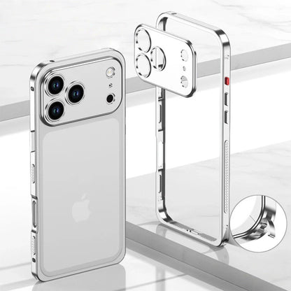 iPhone 17 Pro Max Aluminum Alloy Cooling Frame Case With Metal Lens Cover