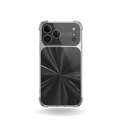 iPhone 17 Pro Max Electroplated CD-Pattern Airbag Case With Lens Protector