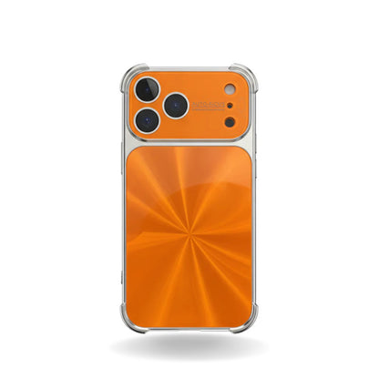 iPhone 17 Pro Max Electroplated CD-Pattern Airbag Case With Lens Protector
