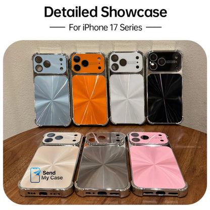 iPhone 17 Pro Max Electroplated CD-Pattern Airbag Case With Lens Protector