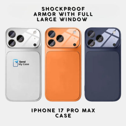 iPhone 17 Pro Max Large Window Camera Case With Hybrid Armor Frame