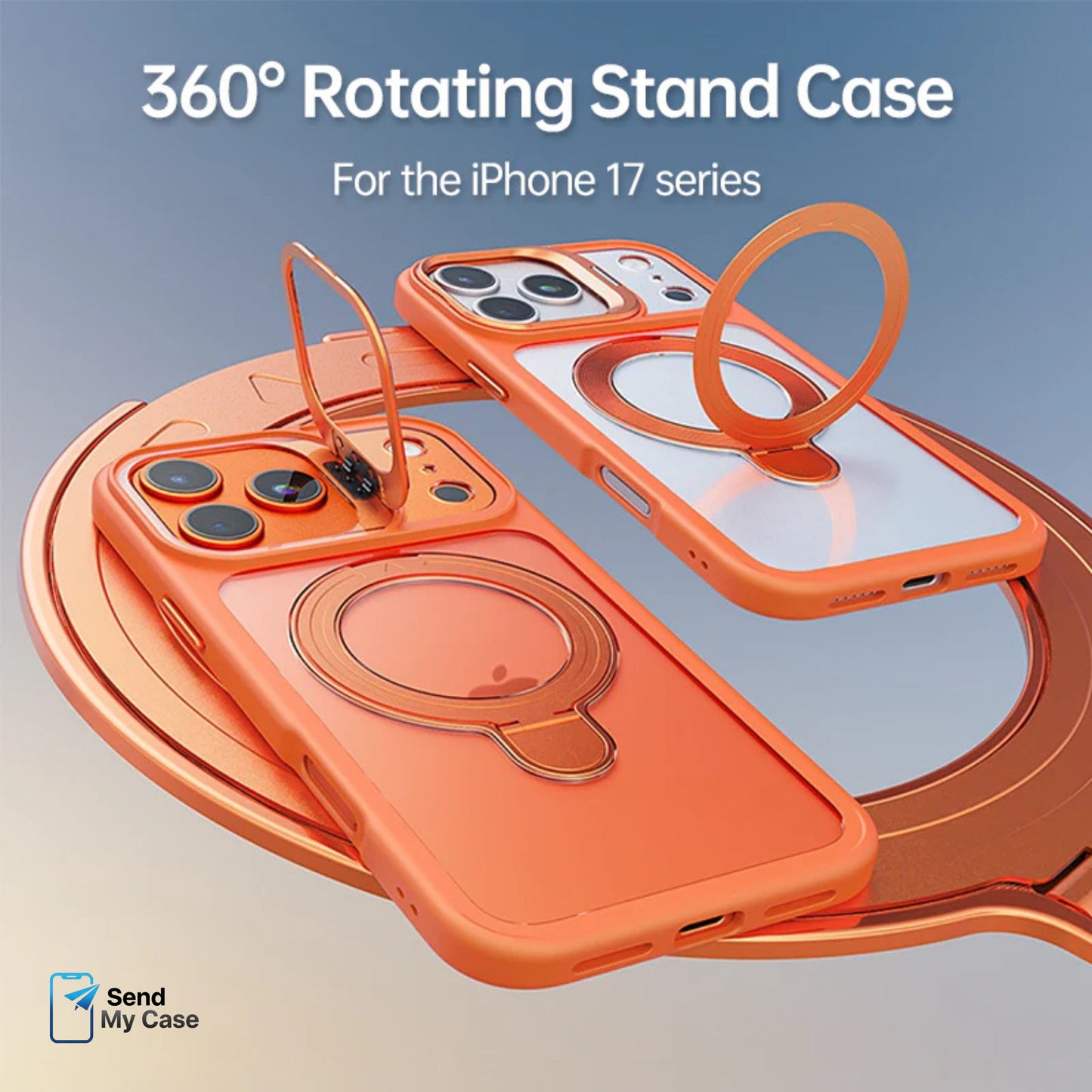 iPhone 17 Pro Max Magnetic Dual Stand Clear MagSafe Case