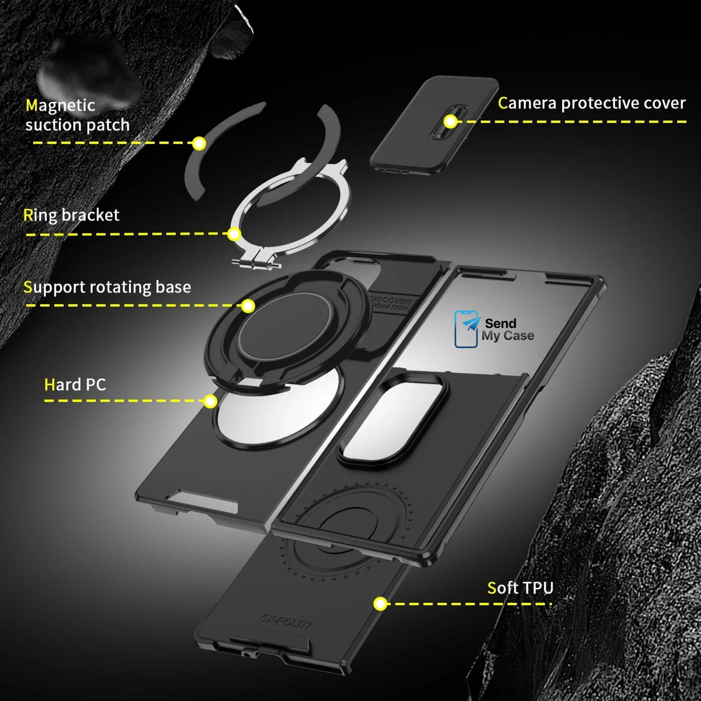 Galaxy Z Fold 7 Magnetic Kickstand Case