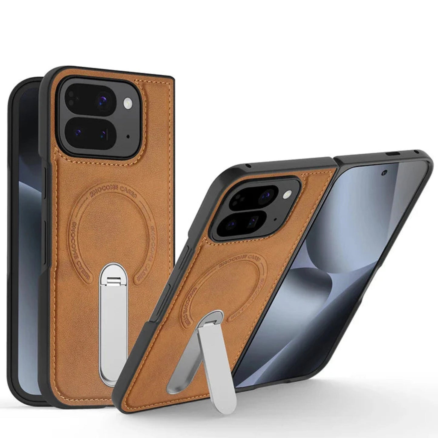 Magnetic Leather Stand Case for Google Pixel 10 Pro Fold