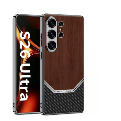 Samsung Galaxy S26 Ultra Wood Grain Hard Shell Case