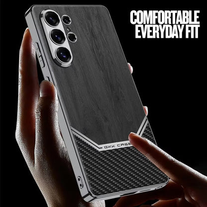 Samsung Galaxy S26 Ultra Wood Grain Hard Shell Case