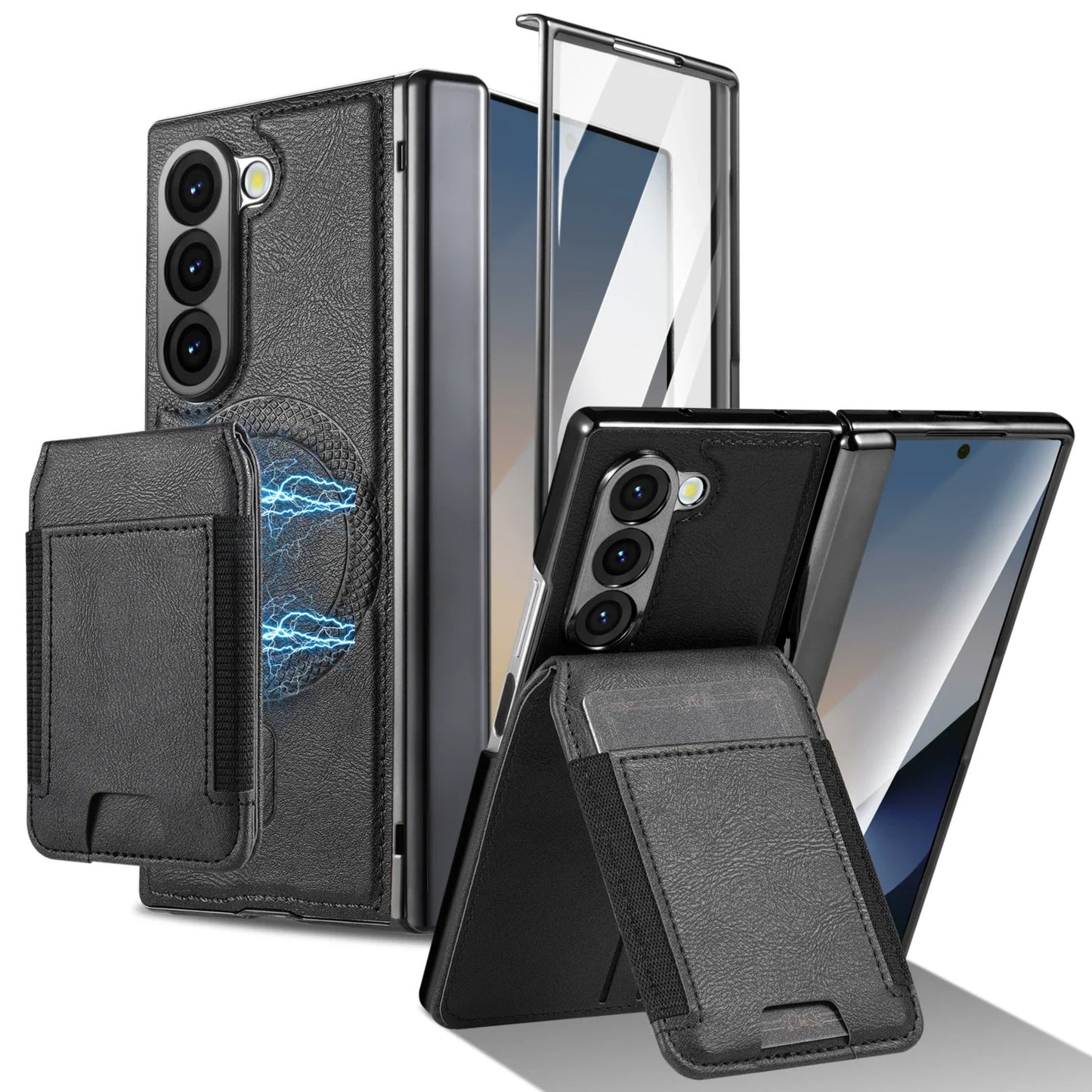 Samsung Galaxy Z Fold 7 Detachable Leather Wallet Case