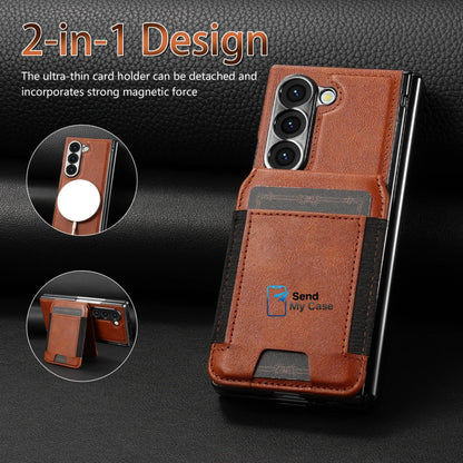 Samsung Galaxy Z Fold 7 Detachable Leather Wallet Case