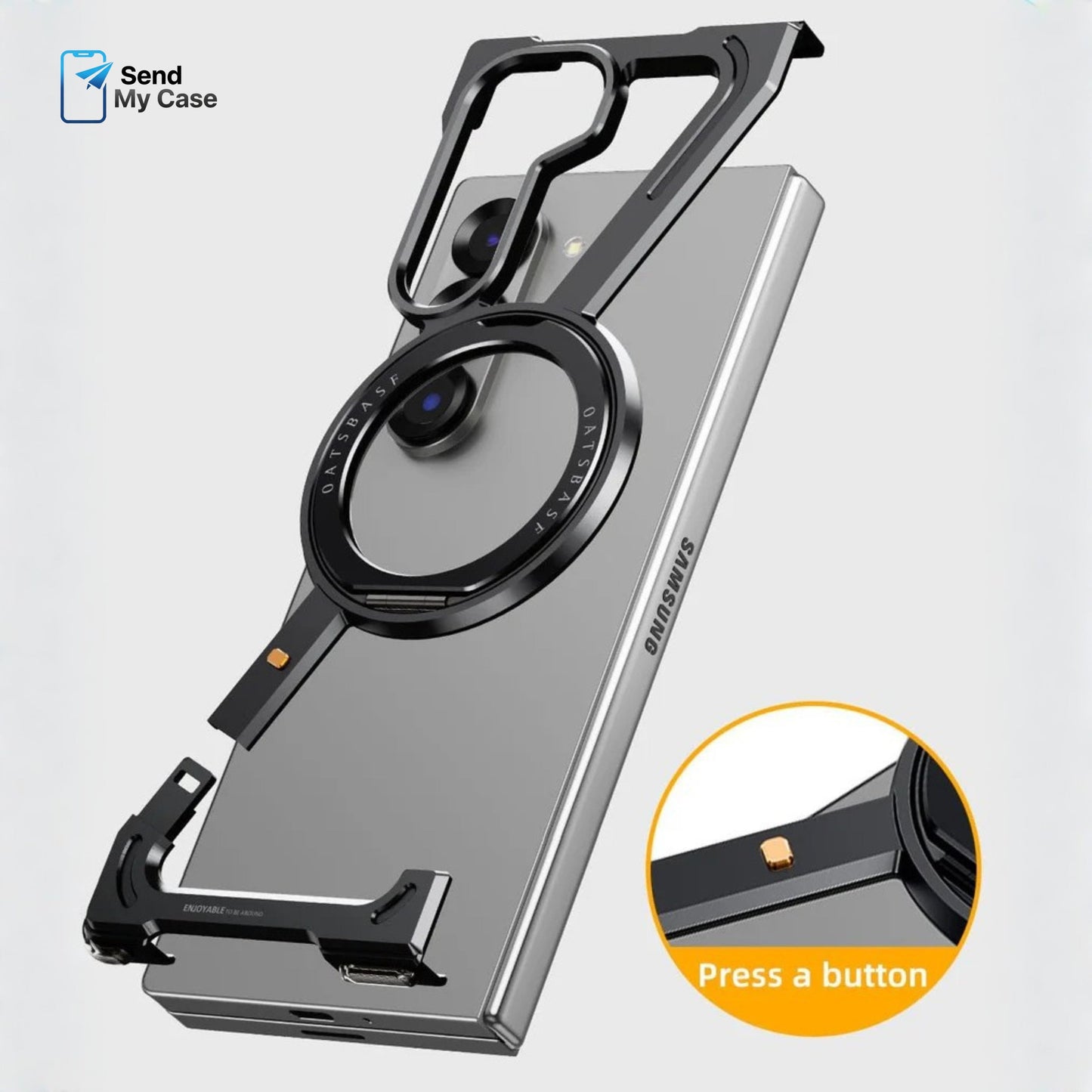 Samsung Galaxy Z Fold 7 Magnetic Ring Stand Case