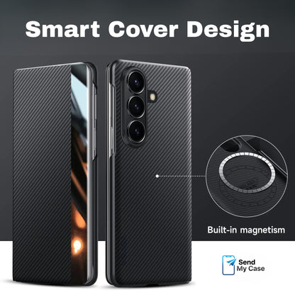 Samsung Galaxy Z Fold 7 Magnetic Smart Carbon Fiber Case