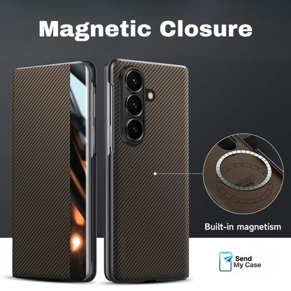 Samsung Galaxy Z Fold 7 Magnetic Smart Carbon Fiber Case