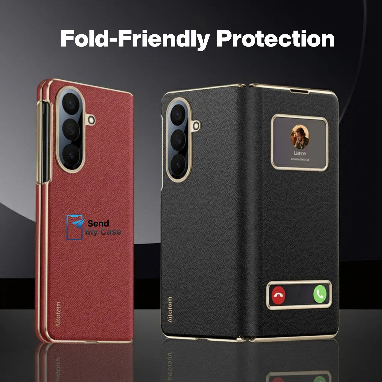 Samsung Galaxy Z Fold 7 Smart View Leather Case