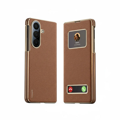 Samsung Galaxy Z Fold 7 Smart View Leather Case