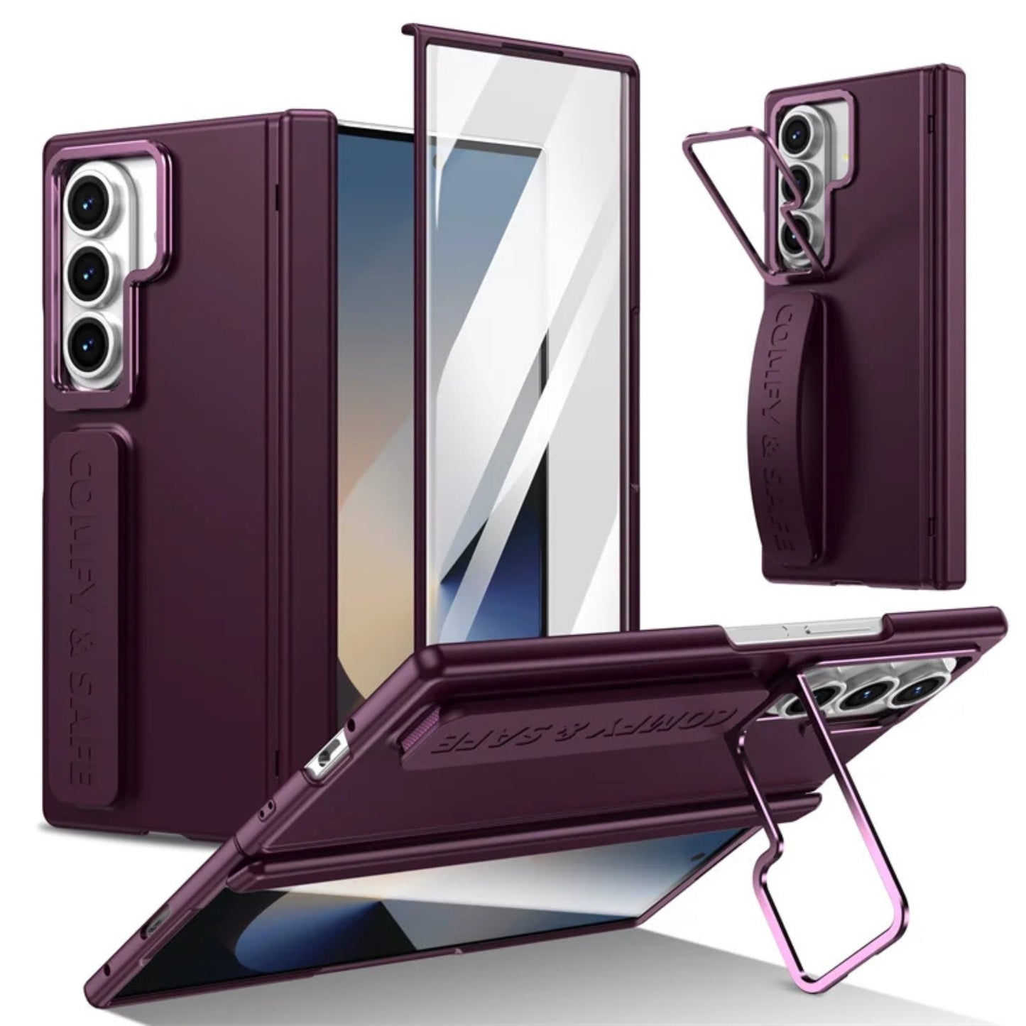 Samsung Galaxy Z Fold 7 Rugged Grip Kickstand Case