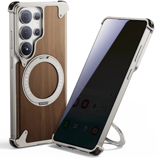 Galaxy S26 Ultra Wood MagSafe Ring Stand Case