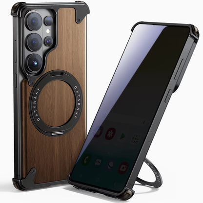 Galaxy S26 Ultra Wood MagSafe Ring Stand Case