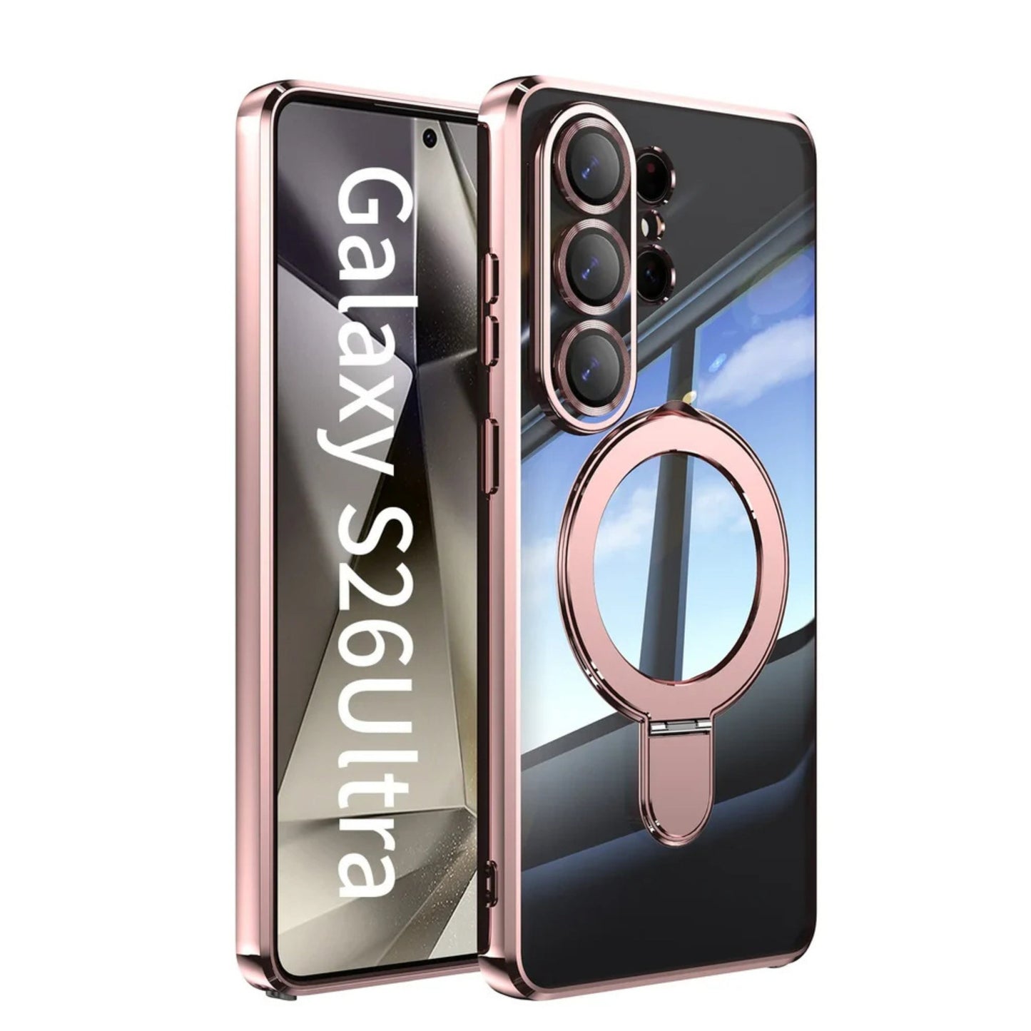 Samsung Galaxy S26 Ultra MagSafe Ring Stand Clear Case