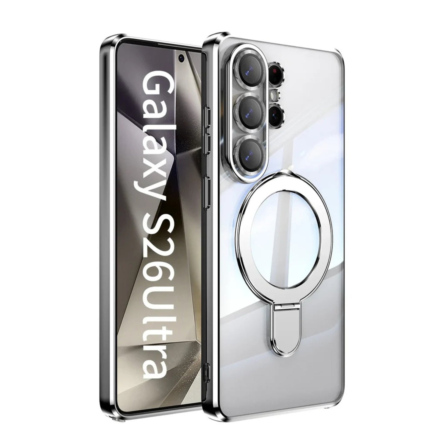 Samsung Galaxy S26 Ultra MagSafe Ring Stand Clear Case