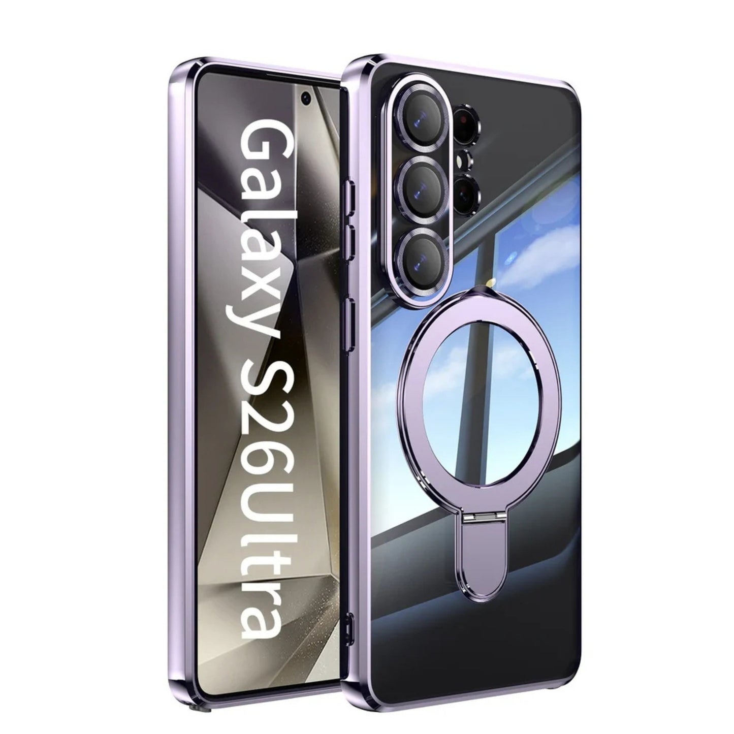 Samsung Galaxy S26 Ultra MagSafe Ring Stand Clear Case