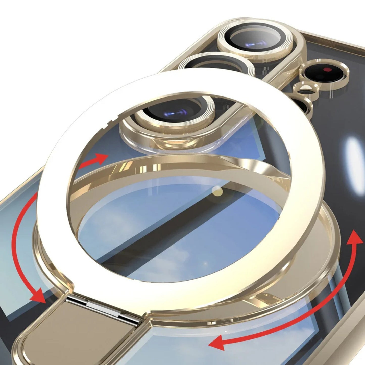 Samsung Galaxy S26 Ultra MagSafe Ring Stand Clear Case